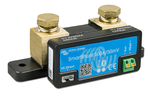 Victron SmartShunt 500A 50mV Bluetooth battery monitor - angle view