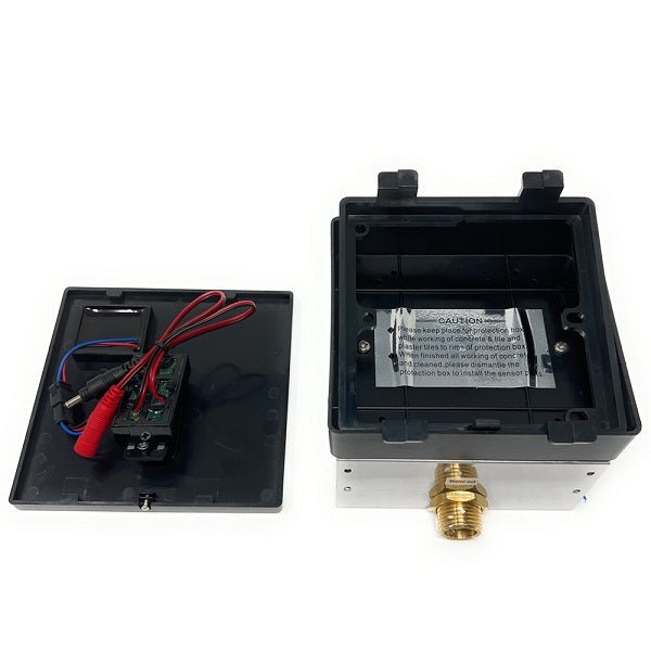 Cascada Concealed Sensor Urinal Flush Valve (Glass) with Push Button - Dimensions