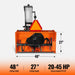 48" 3 Point PTO Snow Blower 24" Impeller Diameter 360° Snow Chute (PTO Shaft Included with Slip Clutch),  20-45 HP,  TSB48T