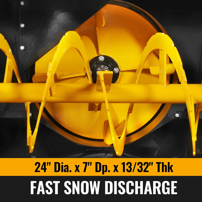 72" Snow Blower in-use view