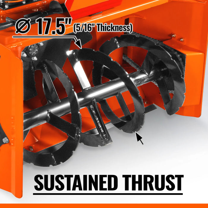 48" 3 Point PTO Snow Blower 24" Impeller Diameter 360° Snow Chute (PTO Shaft Included with Slip Clutch),  20-45 HP,  TSB48T