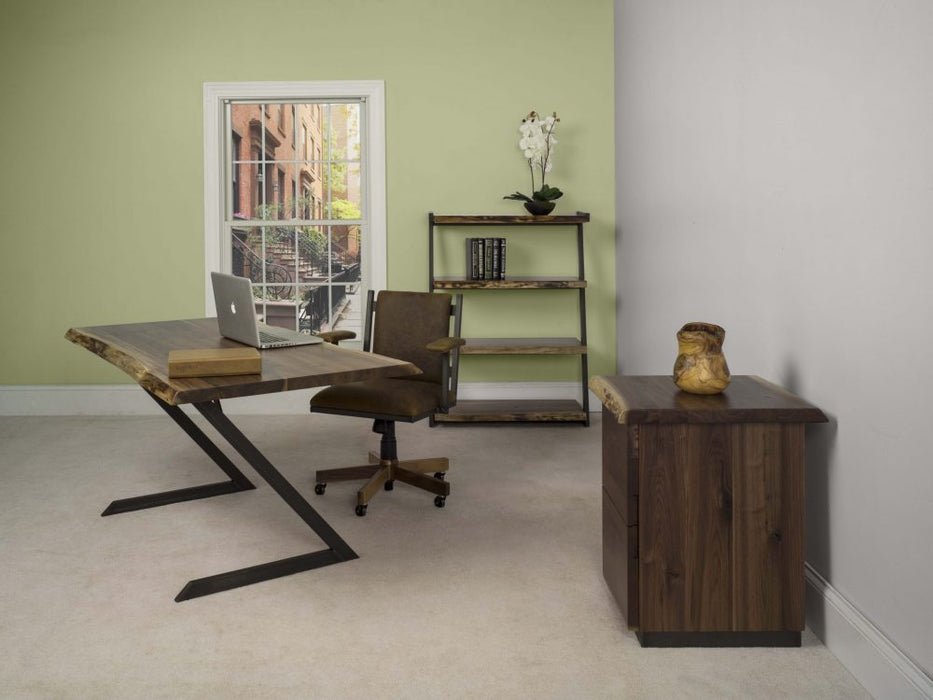 Barkman Furniture SoHo Four Shelves Bookcase Living Room Furniture - Side View