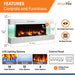 SimpliFire Format 36" Linear Electric Wall Mount Fireplace SimpliFire