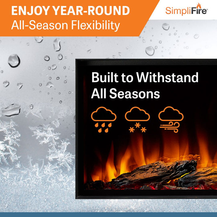 SimpliFire Forum 55" Outdoor Electric Fireplace SimpliFire