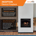 SimpliFire Inception 36" Built-In Electric Fireplace SimpliFire