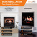 SimpliFire Inception 36" Built-In Electric Fireplace SimpliFire