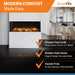 SimpliFire Scion Trinity 43" 3-Sided Linear Electric Built-In Fireplace SimpliFire