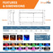 SimpliFire Scion Trinity 43" 3-Sided Linear Electric Built-In Fireplace SimpliFire