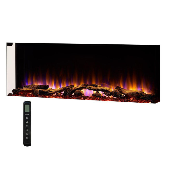 SimpliFire Scion Trinity 43" 3-Sided Linear Electric Built-In Fireplace SimpliFire