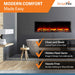 SimpliFire Scion 55" Linear Electric Built-In Fireplace SimpliFire