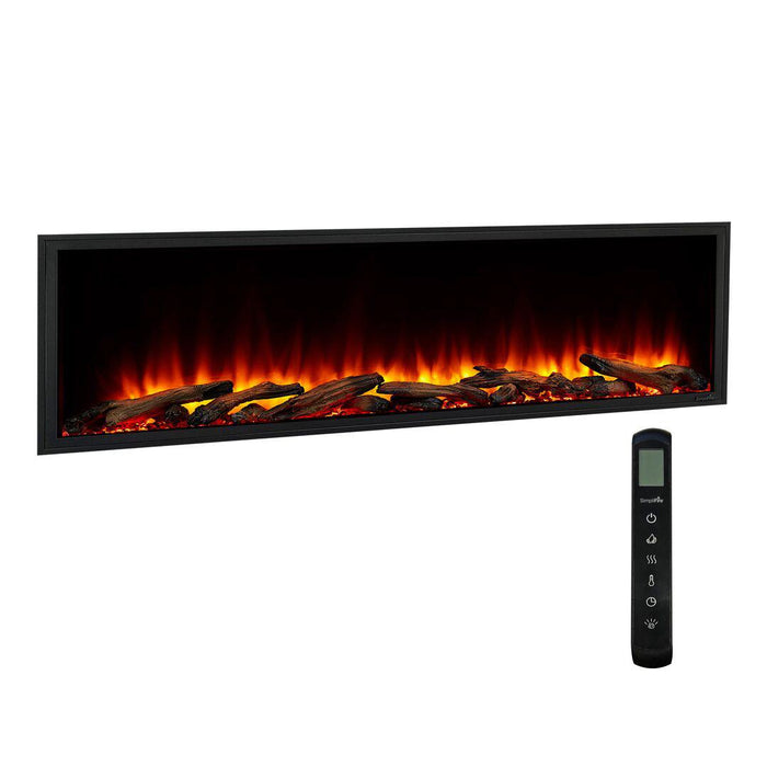 SimpliFire Scion 55" Linear Electric Built-In Fireplace SimpliFire