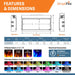 SimpliFire Scion 78" Linear Electric Built-In Fireplace SimpliFire