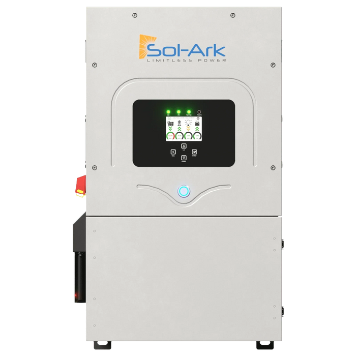 Green Vista Living Sol-Ark 12K EMP Hardened | All-In-One Pre-Wired Hybrid Solar Inverter | 120/240/208V 48V... - Side View