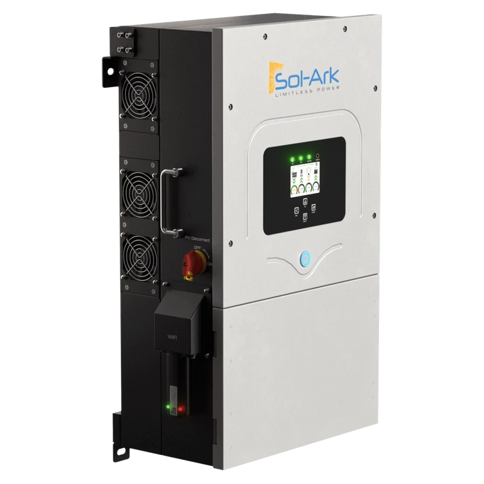 Green Vista Living Sol-Ark 12K EMP Hardened | All-In-One Pre-Wired Hybrid Solar Inverter | 120/240/208V 48V... - Detail View