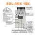 Green Vista Living Sol-Ark 15K All-In-One Hybrid Solar Inverter | 120/240/208V 48V Pre-Wired | 10-Year Warranty - View 12