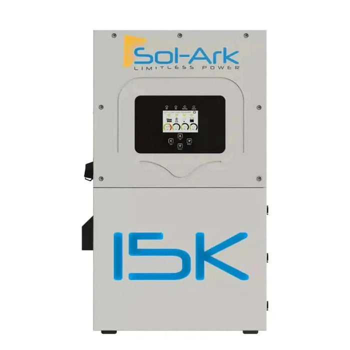 Green Vista Living Sol-Ark 15K All-In-One Hybrid Solar Inverter | 120/240/208V 48V Pre-Wired | 10-Year Warranty