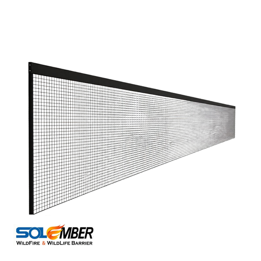 SolaTrim - SolEmber and Pest Abatement Barrier - 5.5 inch - 100 ft (25 Panels) - Front Facing of SolaTrim | SolaEmber on a white background 