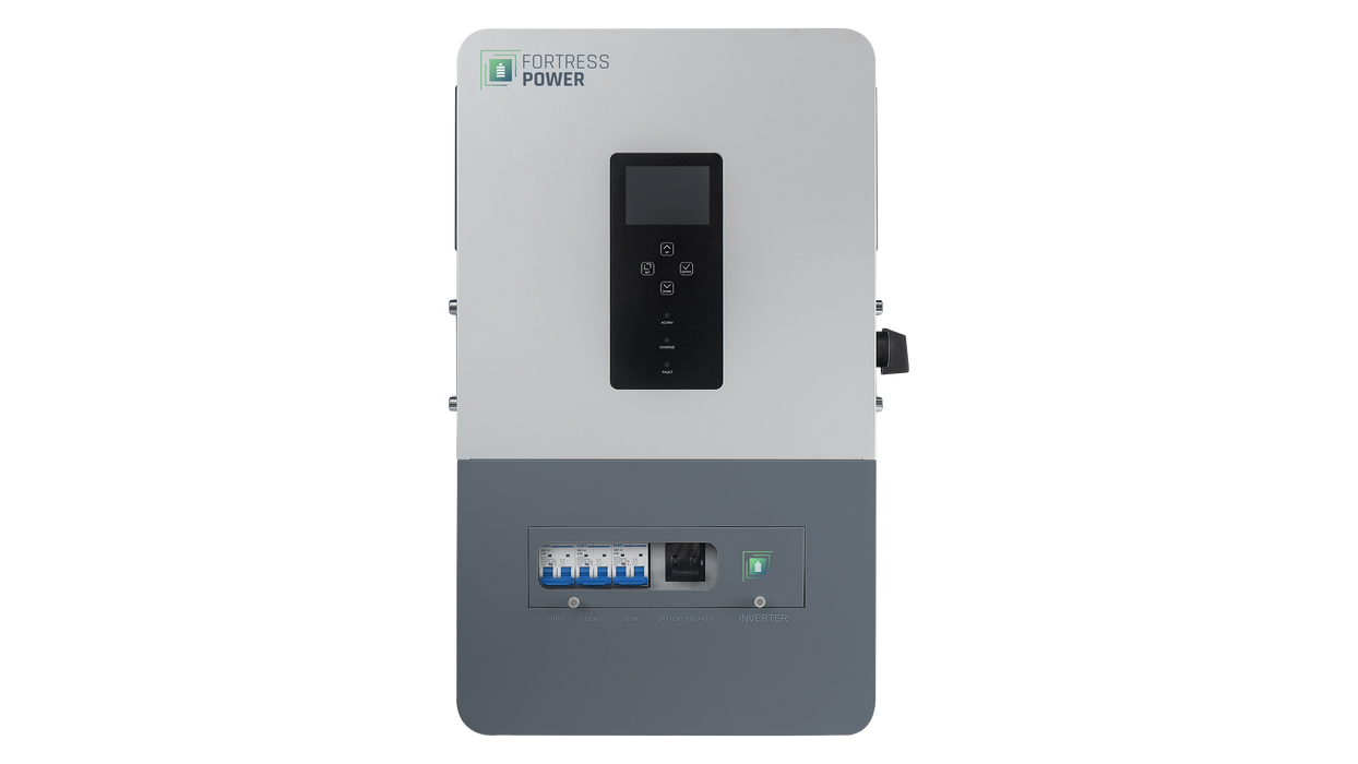 Fortress Power Solo 6.5K 48V Non-Export Hybrid Inverter, 6.5kW Split/Single-Phase, Dual MPPT 10kW Solar Input, 140A Battery Charger, UL 1741 - Urban Supply Inc