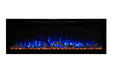 Modern Flames Allwood Fireplace Media Wall in Coastal Sand | 60'' Spectrum Electric Fireplace Modern Flames