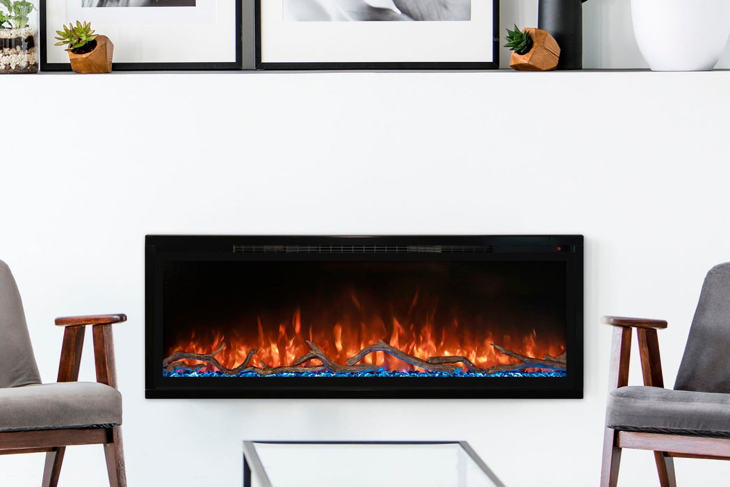 Open Box Modern Flames Spectrum Slimline 100'' Wall Mount / Recessed Linear Electric Fireplace Modern Flames