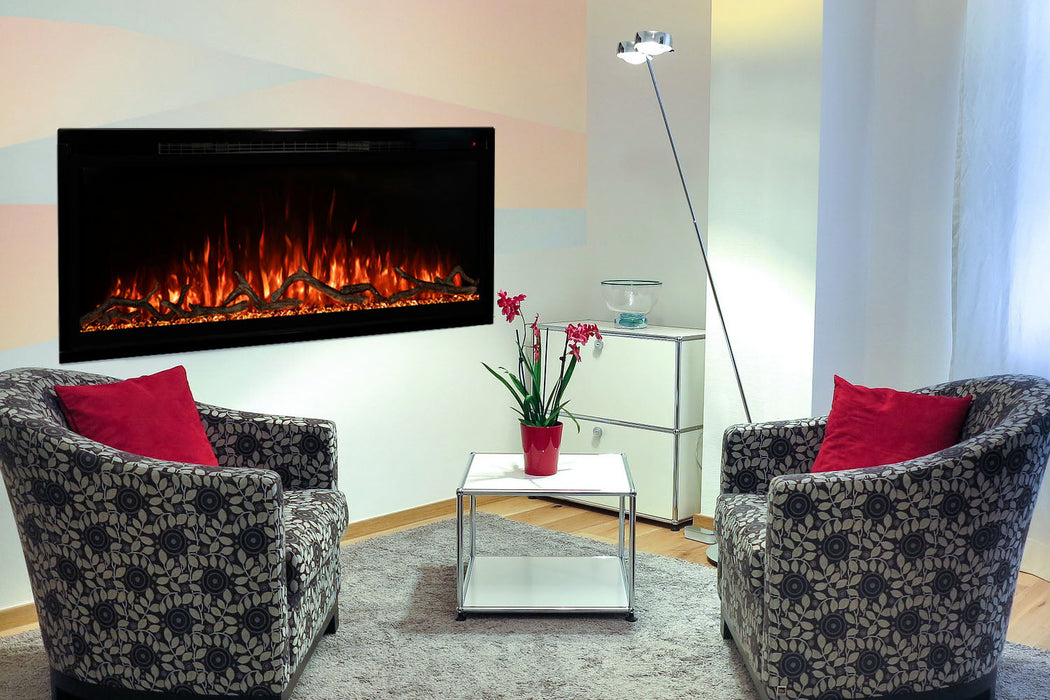 Modern Flames Spectrum Slimline 100'' Wall Mount / Recessed Linear Electric Fireplace Modern Flames
