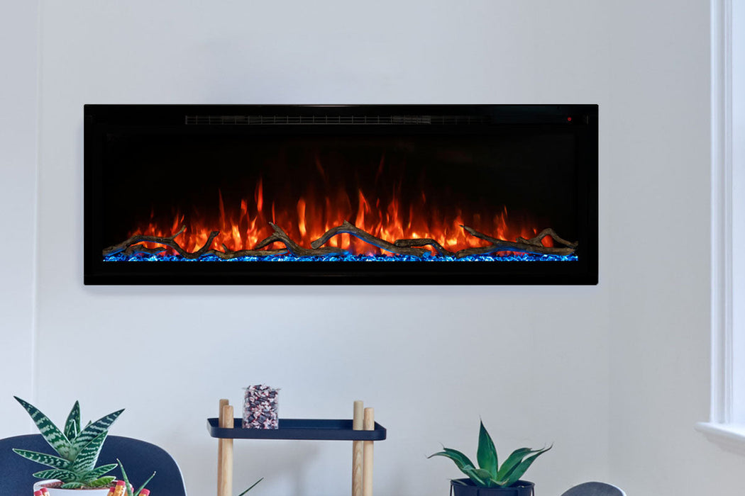Modern Flames Spectrum Slimline 74'' Wall Mount / Recessed Linear Electric Fireplace Modern Flames