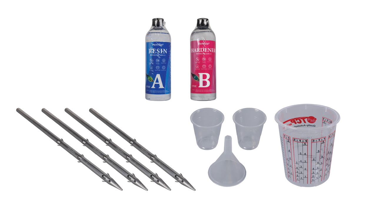 IntegraRack IR AnchorSpike Mounting Kit, Epoxy and Hollow Spike Kit for Securing IntegraRack IR Series Solar Panel Frames - Urban Supply Inc
