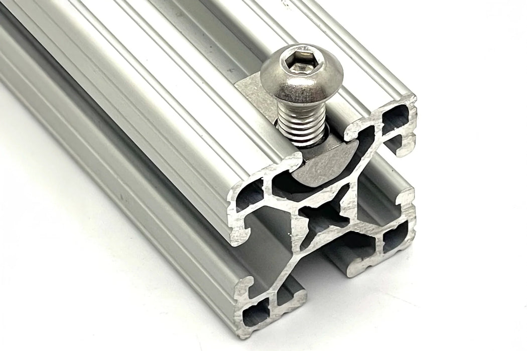 15S Roll-In T-Nuts w/ Ball Spring & Alignment Grooves - angle view