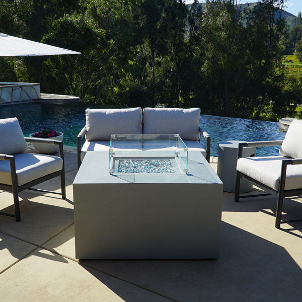 Starfire Designs Beton Square Glass Wind Guard Starfire Designs