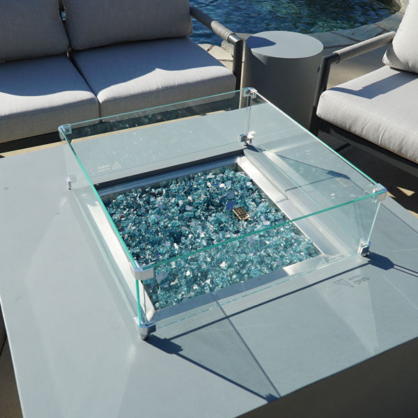Starfire Designs Beton Square Glass Wind Guard Starfire Designs