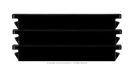 High quality photo of the Square D - SQD-HOM-FP - Square D Homeline Blank Filler Plate - Stacked Side View. Photographed by Current Connected