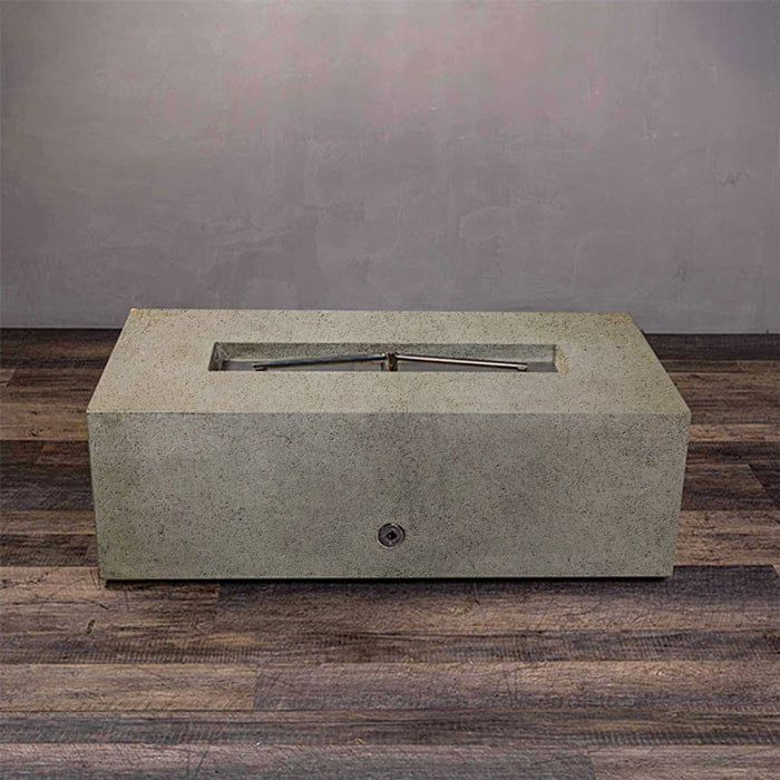 Starfire Designs Rustic 48" x 32" Rectangle Concrete Gravity Gas Fire Pit Starfire Designs