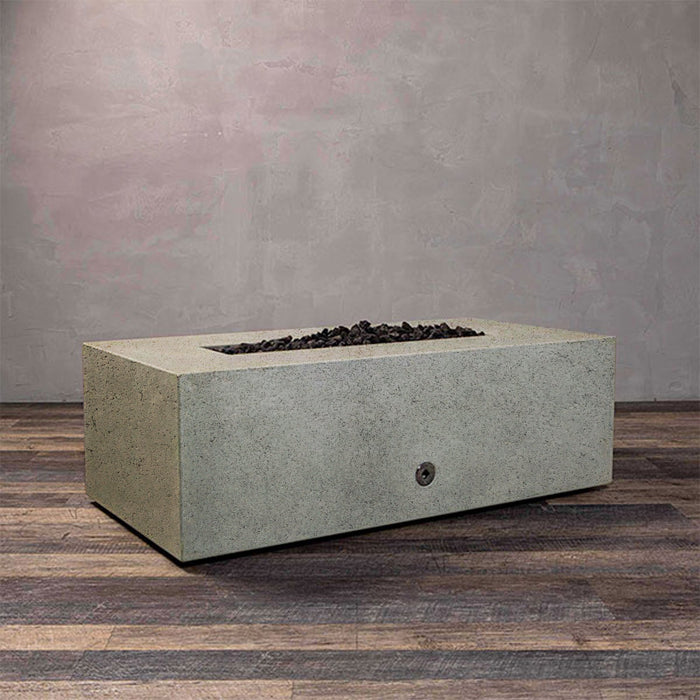 Starfire Designs Rustic 48" x 32" Rectangle Concrete Gravity Gas Fire Pit Starfire Designs