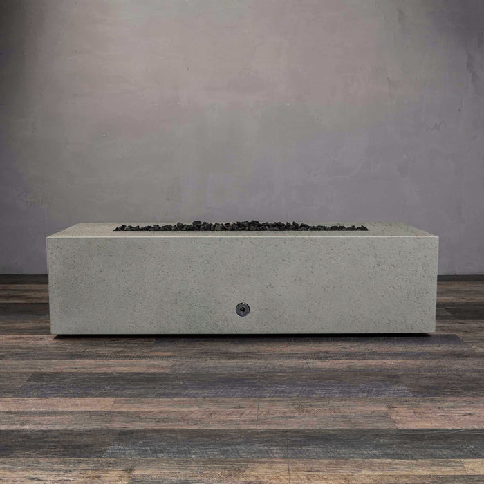 Starfire Designs Concrete Rustic 60" x 24" Linear Gravity Gas Fire Pit Starfire Designs