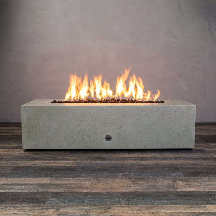 Starfire Designs Concrete Rustic 60" x 24" Linear Gravity Gas Fire Pit Starfire Designs
