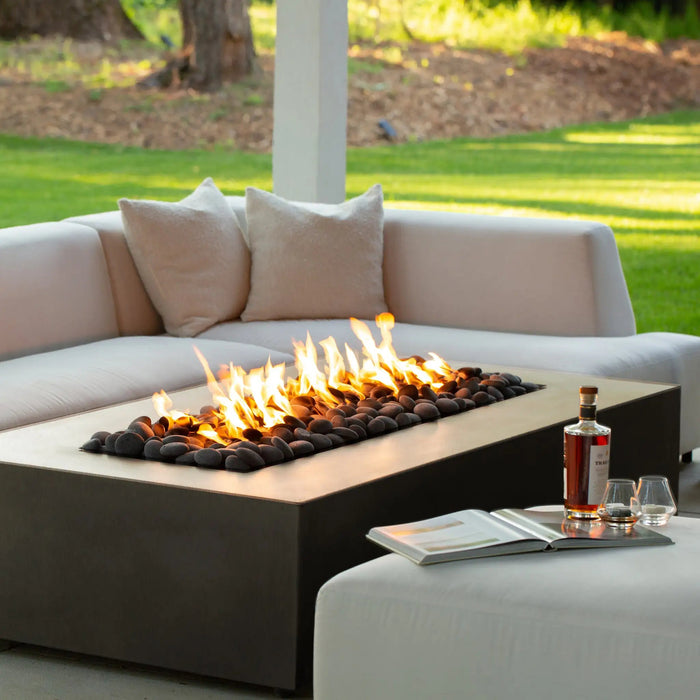 Starfire Designs Gravity 60" x 32" Rectangle Concrete Gas Fire Pit Starfire Designs
