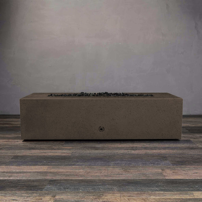 Starfire Designs Concrete Rustic 60" x 24" Linear Gravity Gas Fire Pit Starfire Designs