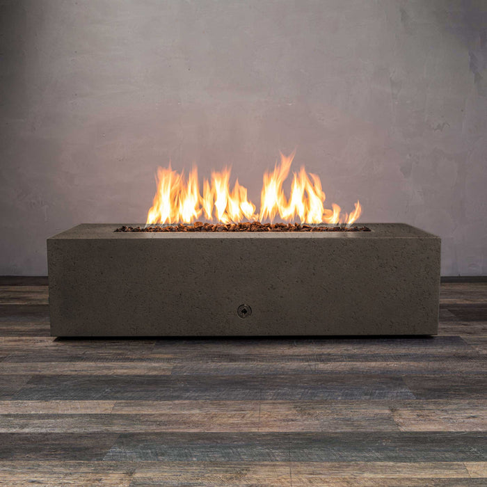 Starfire Designs Concrete Rustic 60" x 24" Linear Gravity Gas Fire Pit Starfire Designs