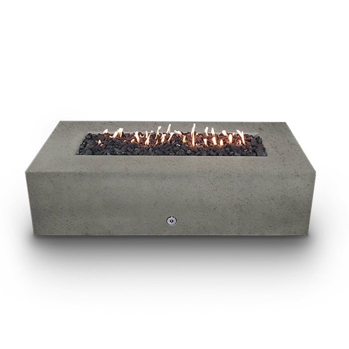 Starfire Designs Concrete Rustic 60" x 32" Rectangle Gravity Gas Fire Pit Starfire Designs