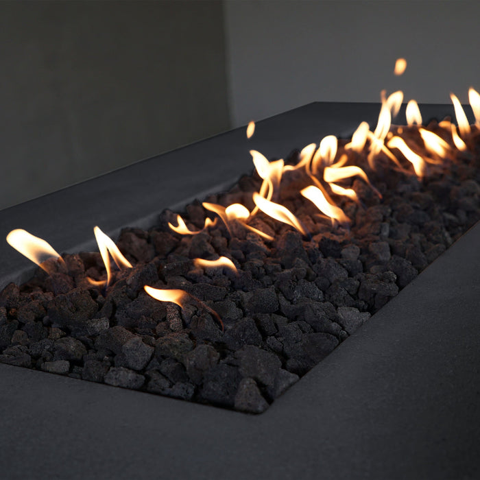 Starfire Designs Concrete Rustic 60" x 32" Rectangle Gravity Gas Fire Pit Starfire Designs