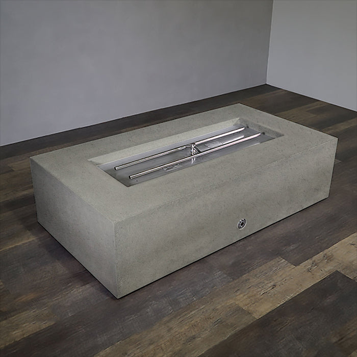 Starfire Designs Concrete Rustic 72" x 38" Rectangle Gravity Gas Fire Pit Starfire Designs