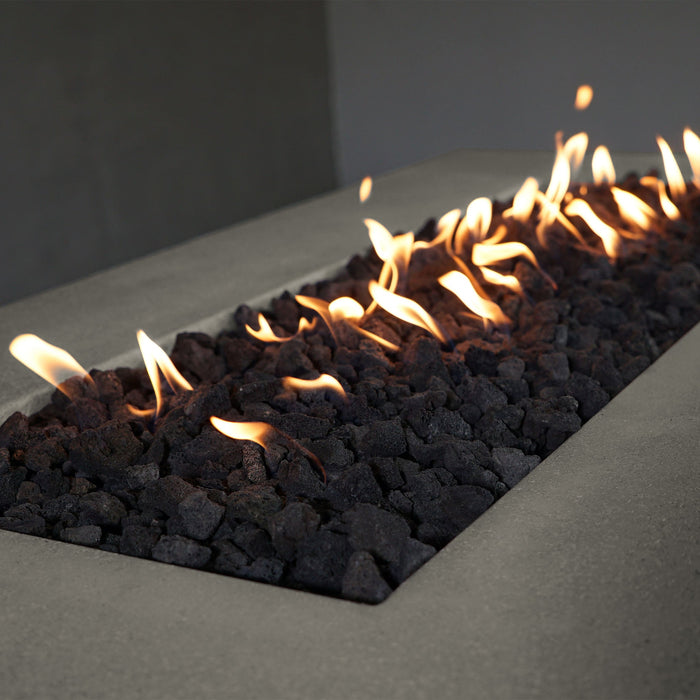 Starfire Designs Concrete Rustic 72" x 38" Rectangle Gravity Gas Fire Pit Starfire Designs
