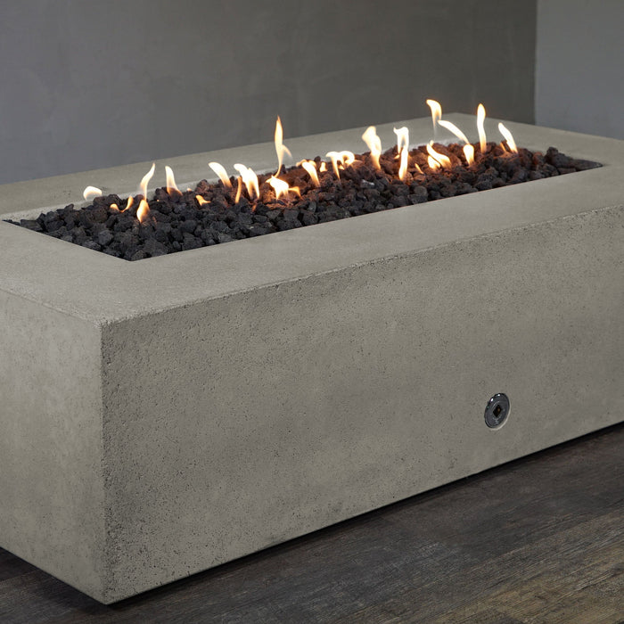 Starfire Designs Concrete Rustic 72" x 38" Rectangle Gravity Gas Fire Pit Starfire Designs