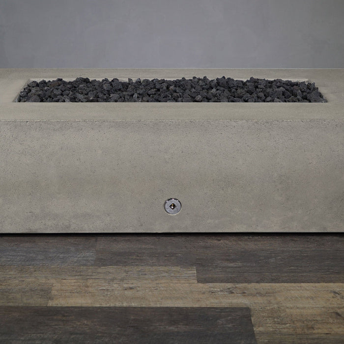 Starfire Designs Concrete Rustic 72" x 38" Rectangle Gravity Gas Fire Pit Starfire Designs