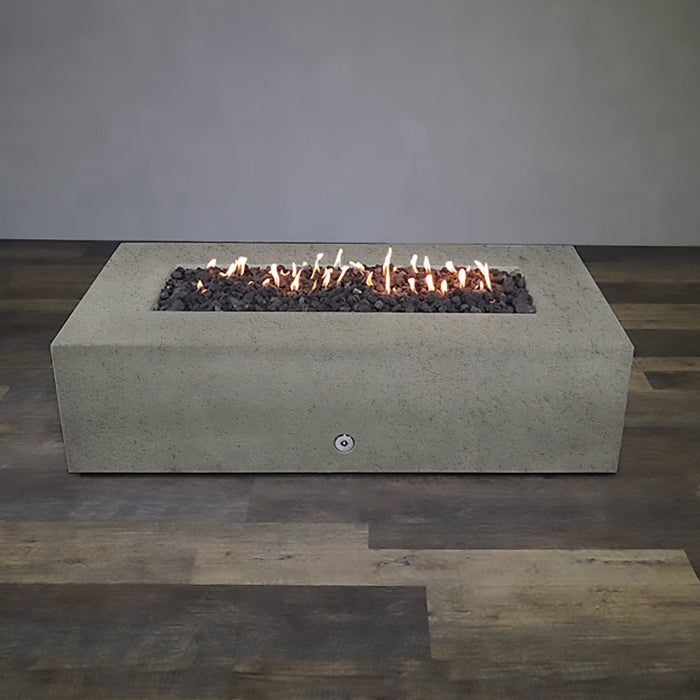 Starfire Designs Concrete Rustic 72" x 38" Rectangle Gravity Gas Fire Pit Starfire Designs