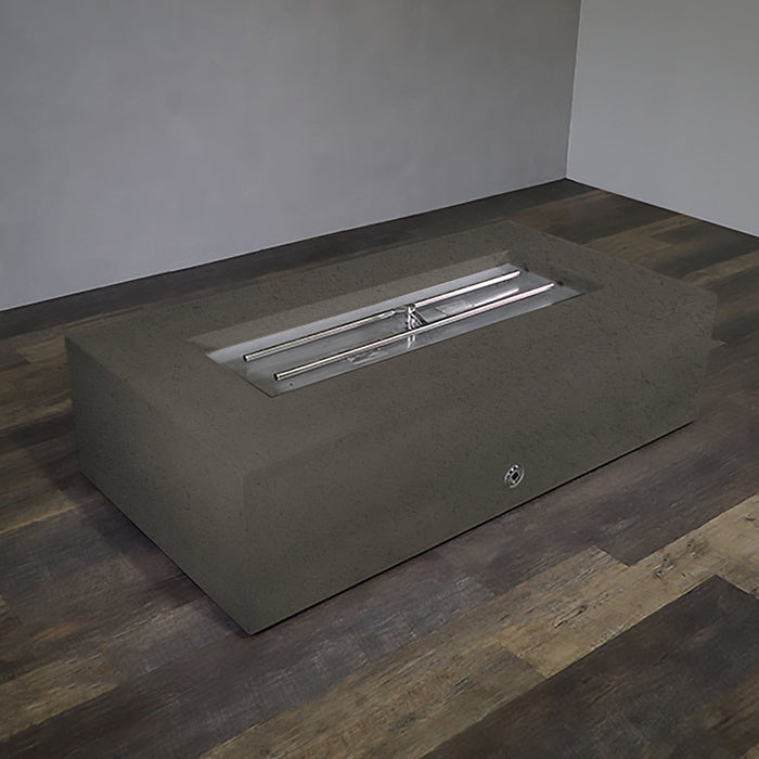 Starfire Designs Concrete Rustic 72" x 38" Rectangle Gravity Gas Fire Pit Starfire Designs