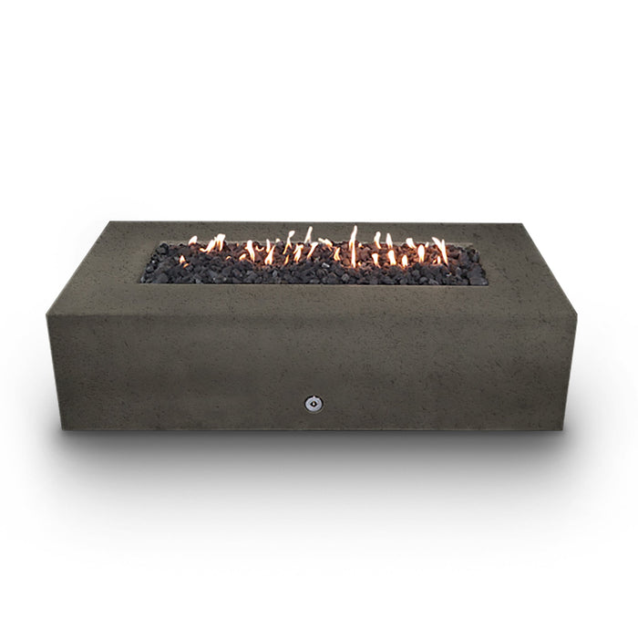 Starfire Designs Concrete Rustic 72" x 38" Rectangle Gravity Gas Fire Pit Starfire Designs