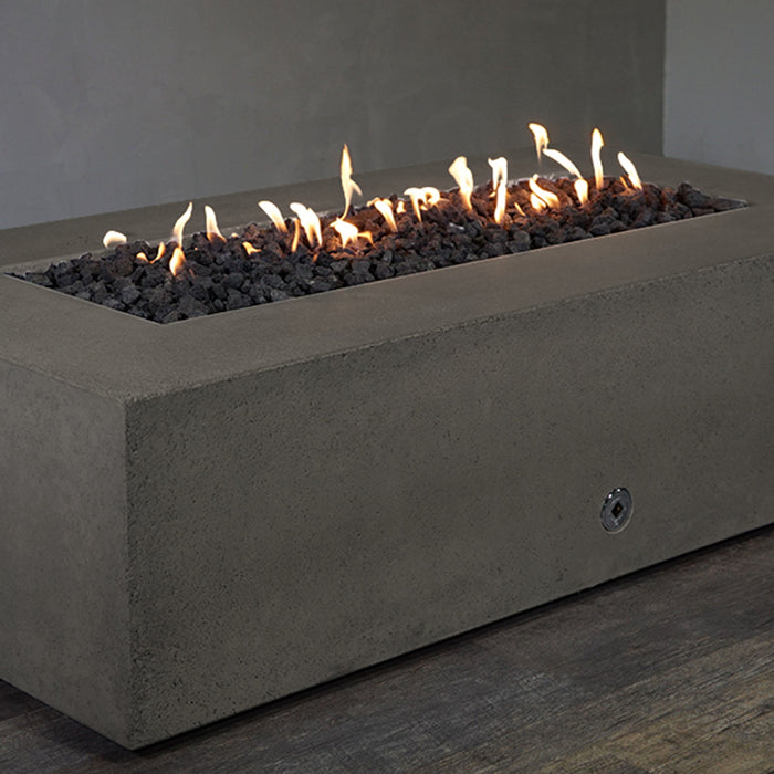 Starfire Designs Concrete Rustic 72" x 38" Rectangle Gravity Gas Fire Pit Starfire Designs