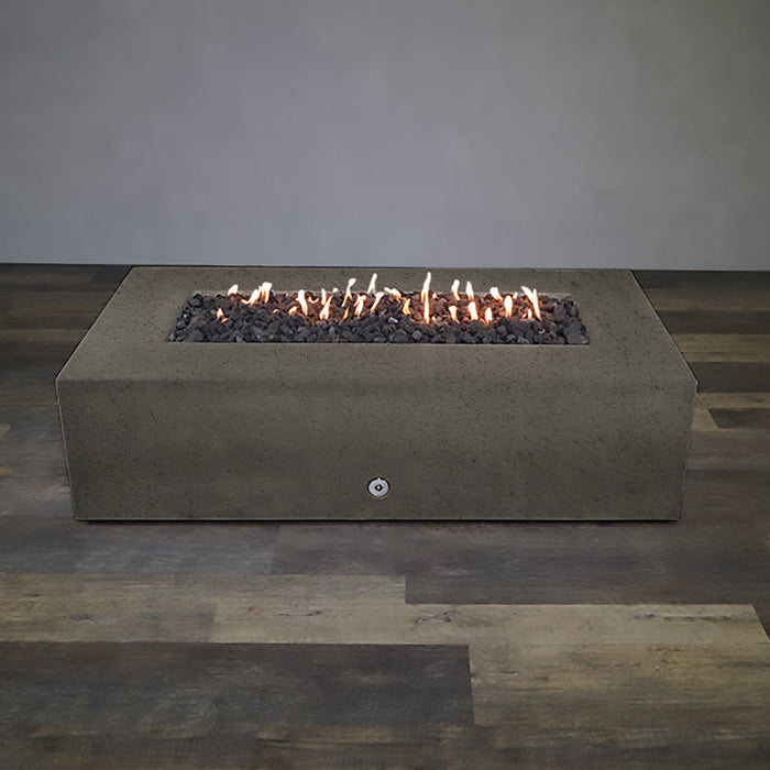 Starfire Designs Concrete Rustic 72" x 38" Rectangle Gravity Gas Fire Pit Starfire Designs