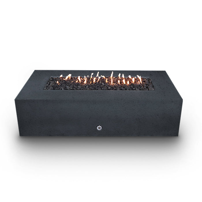 Starfire Designs Concrete Rustic 72" x 38" Rectangle Gravity Gas Fire Pit Starfire Designs
